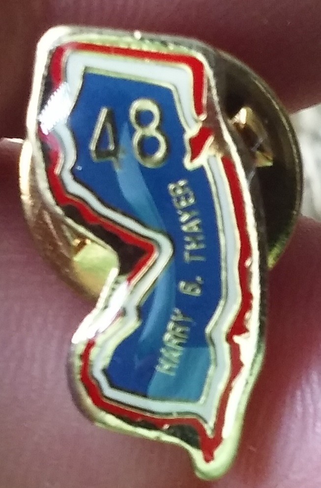 Harry B. Thayer 48 lapel pin