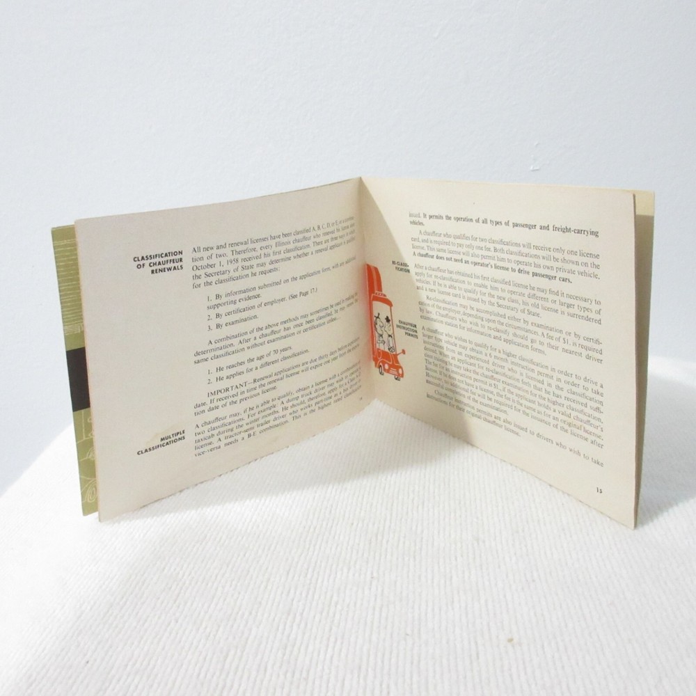 ILLINOIS CHAUFFEUR MANUAL STUDY GUIDE 1960