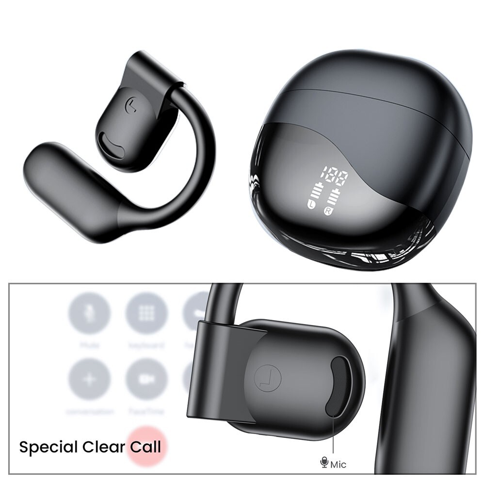 Wireless Bluetooth Open Ear Earbuds With Charging Box For iPhone Samsung Google