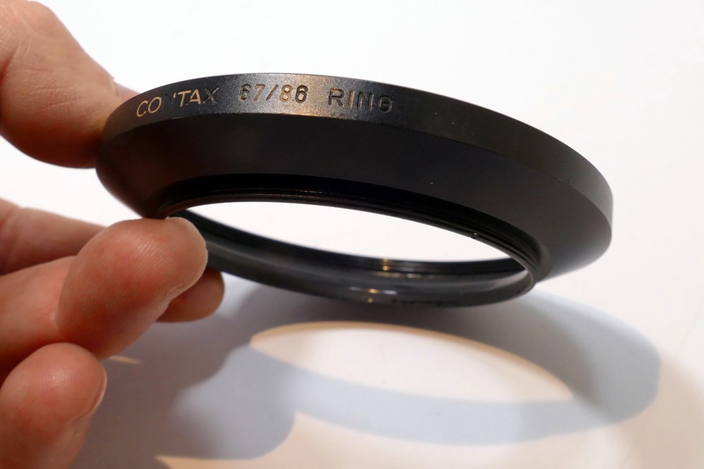 Contax 67mm to 88mm Step Up ring threaded for lens