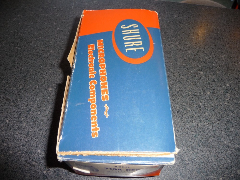 BOX ONLY, Shure Model 710A REX Crystal Microphone Box