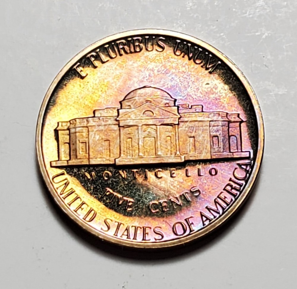 TONED 1981 S JEFFERSON NICKEL PROOF UNC #C6967