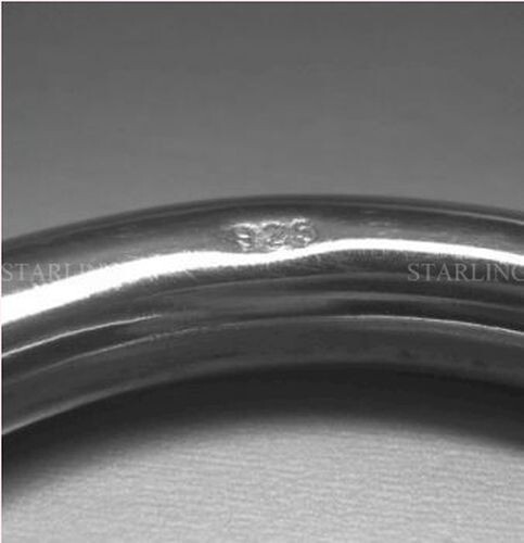 Teething Ring Grasping Ring 925 % Sterling Silver For Baby Rattle (V2)