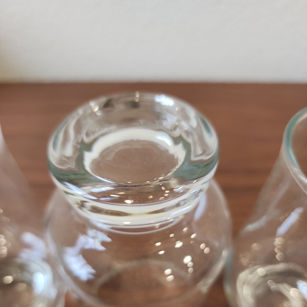 Aurora by Tuscany Crystal Solid Base drinkware Stackable 16 oz Glasses MCM