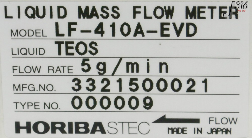 6802 HORIBA-STEC/STEC MFC LF-410A LF-410A-EVD