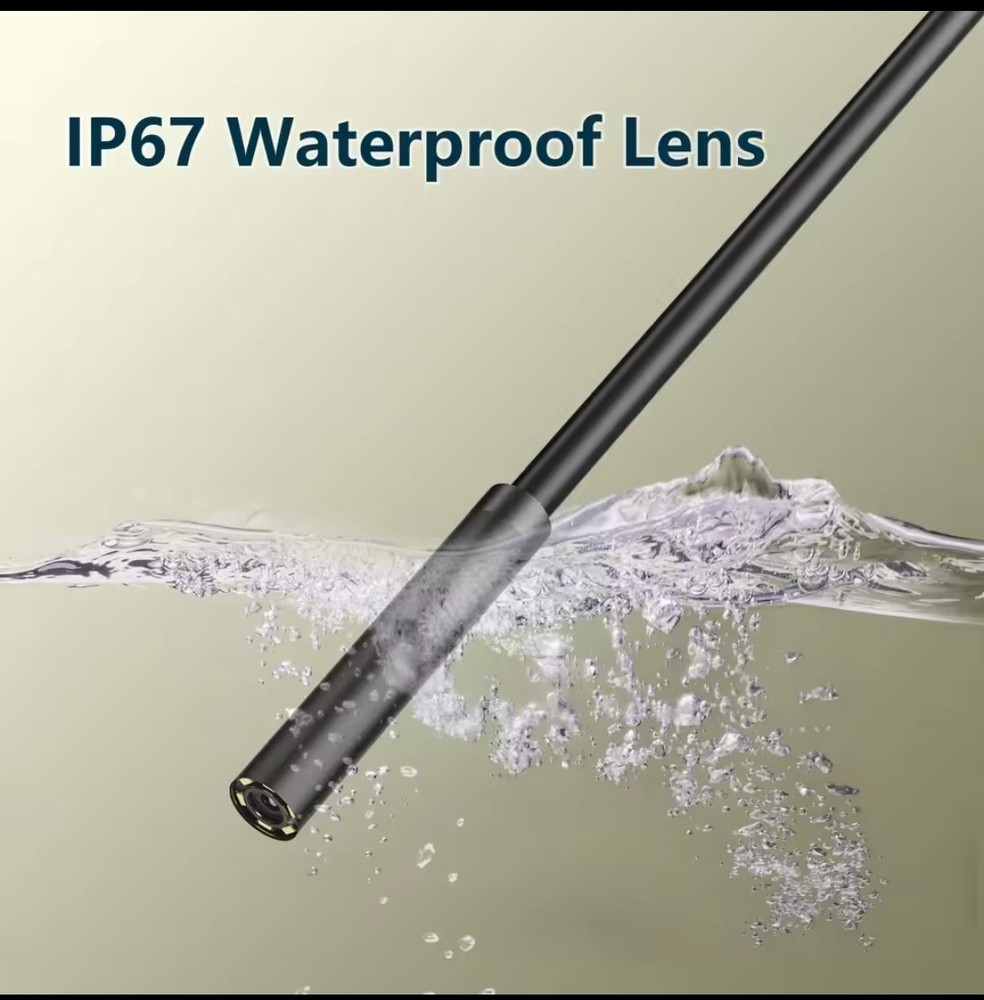 Endoscope Camera USB TypeC 7mm 1M Large Waterproof 3 In 1 Android PC For Workshop