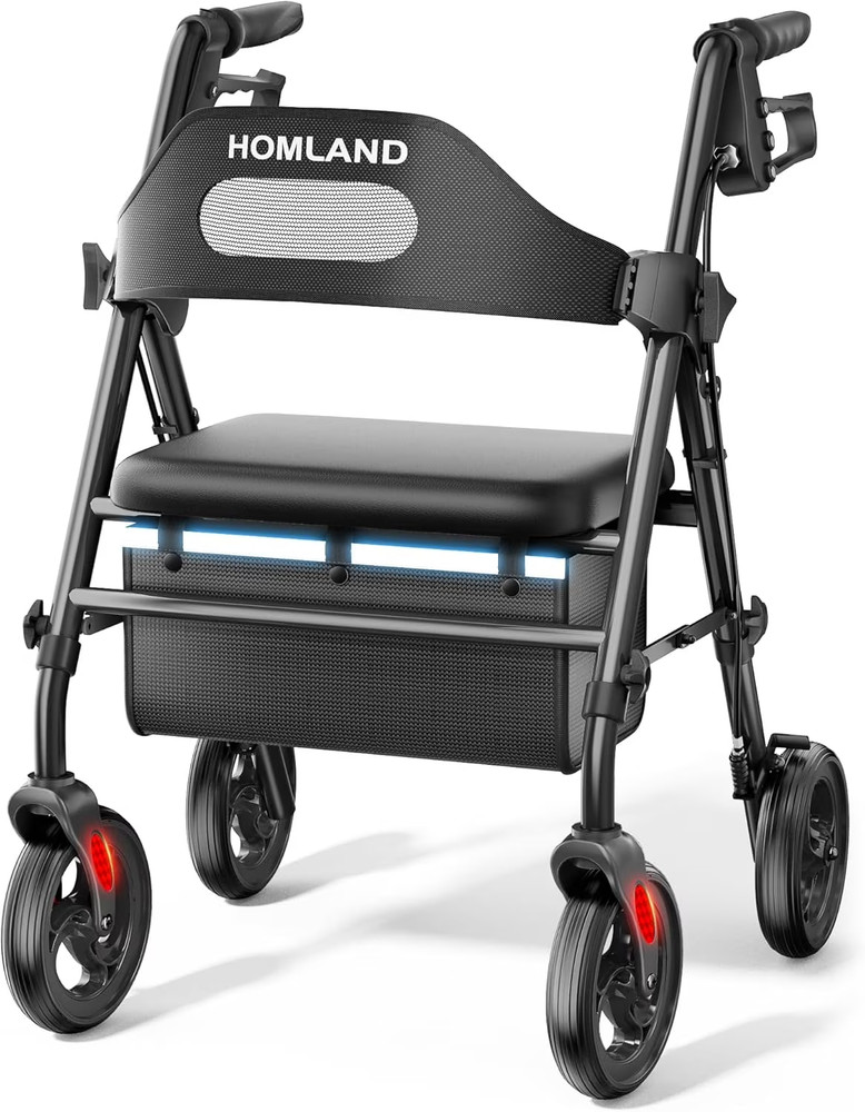 Folding Hinge Pull Strap. For The Homland Rollator Walker R2 w/ 8 " Wheels