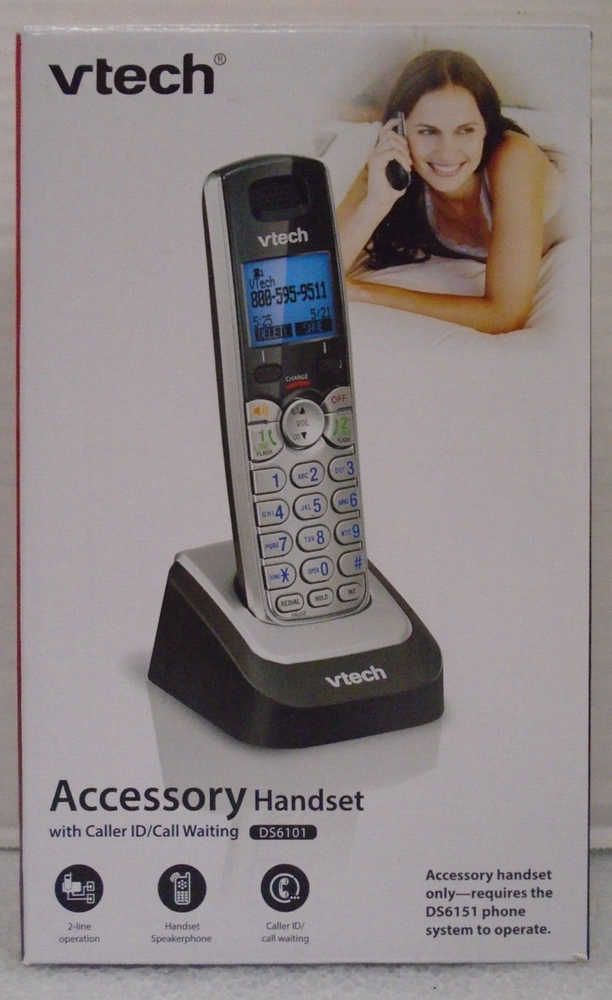 Vtech 4 Pack DS6101 Extra Accessory Expansion Additional Handsets for DS6151 New