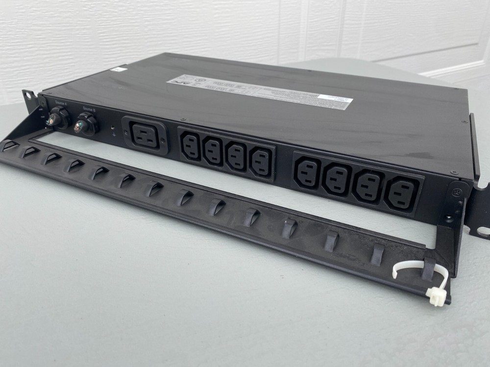 APC AP7730 Rack Mount Dual Source Automatic Transfer Switch PDU 9 Outlet READ