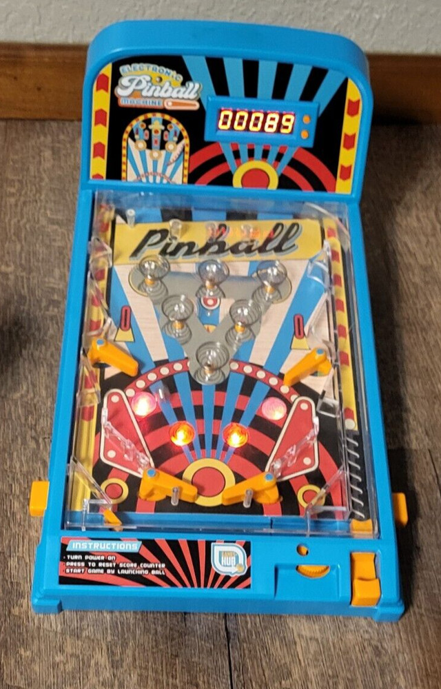 GAMES HUB Electronic Pinball Machine Lights, Sound Working & Tested