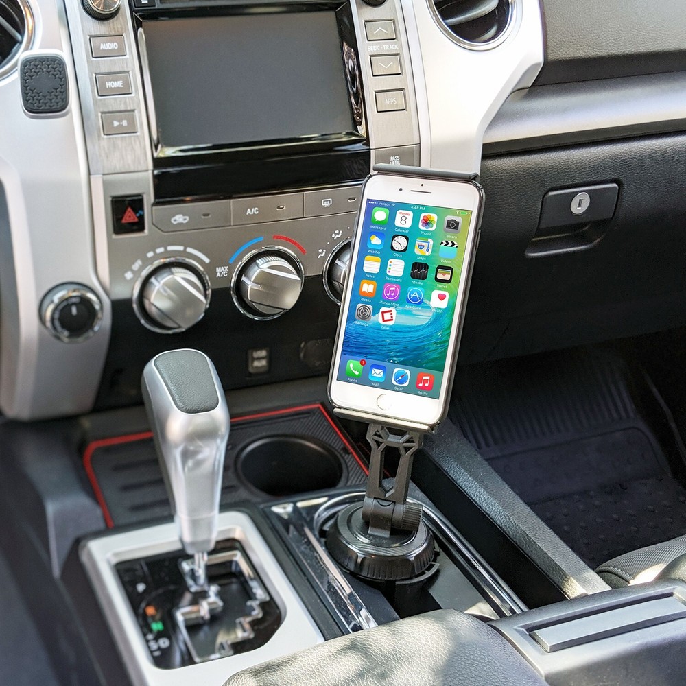 Car Cup Holder Phone Mount Compatible with iPhones, iPad, mini, Tablet, Android