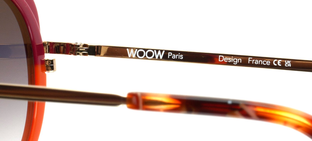 WOOW Super Wild 1 3053 Solid Raspberry Womens Gradient Sunglasses 49-18-140