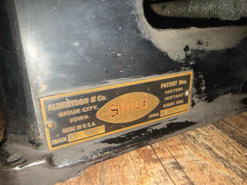 Sioux 620 Valve Face Grinding Machine Model 5KH45AB RARE PRISTINE Condition