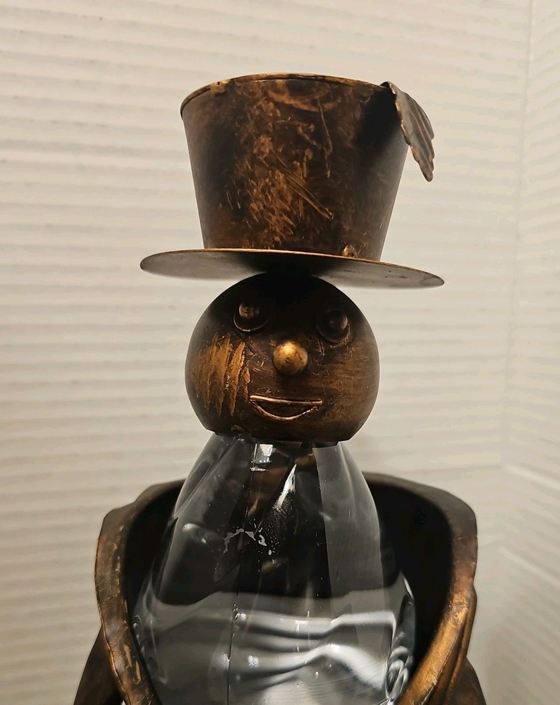 Snowman Metal Wine Holder