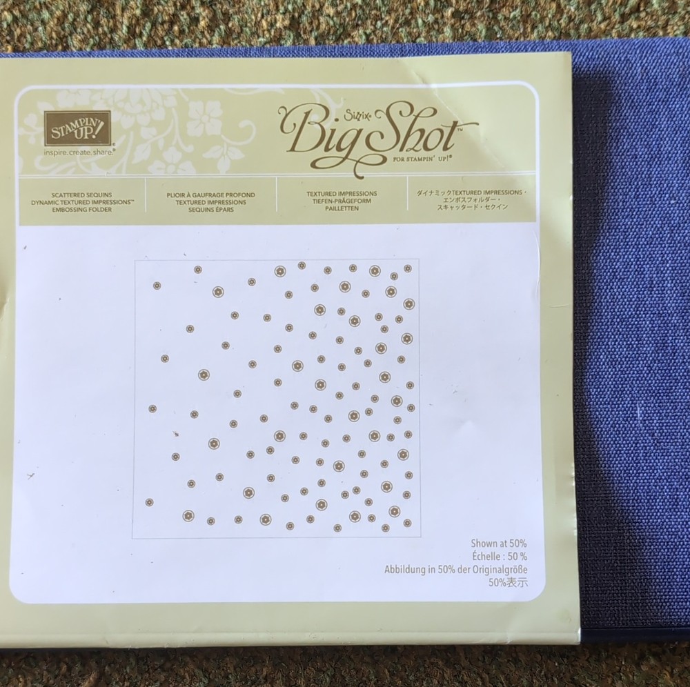 Stampin' Up! Scattered Sequins Dynamic Embossing Folder 145649 Plastic