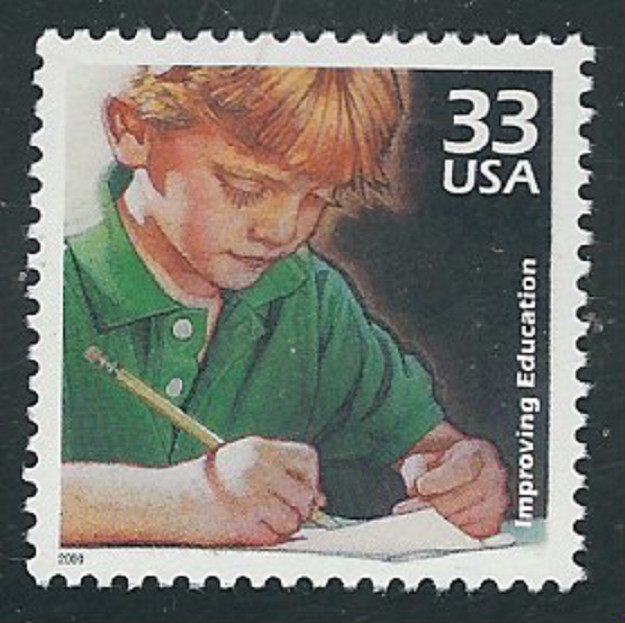 Scott #3191-e....33 Cent...Celebrate 1990's...Improving Education...3 Stamps