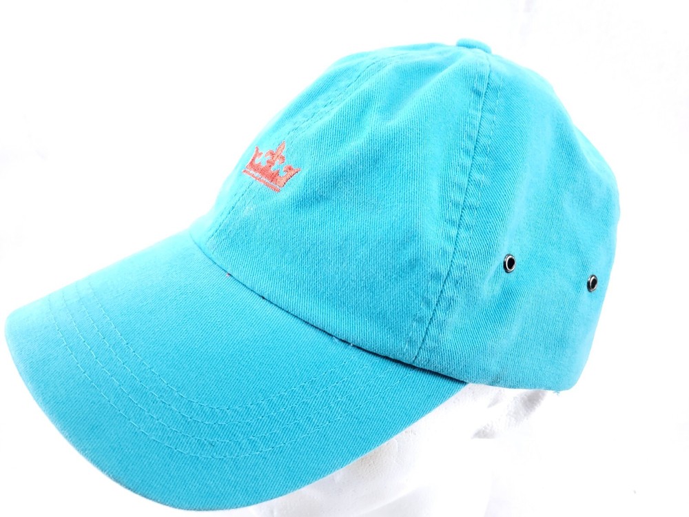 Peter Millar Hat Cap Strap back Golf Adjustable Embroidered Logo Turquoise