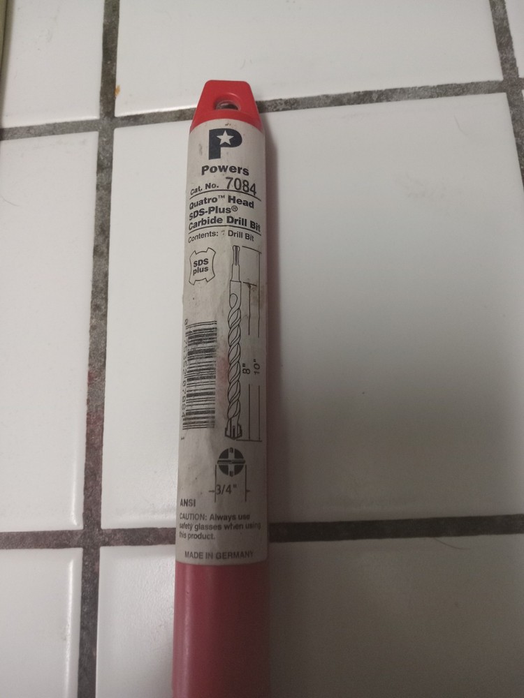 Powers Quatro Head SDS-Plus Carbide Drill Bit 7084