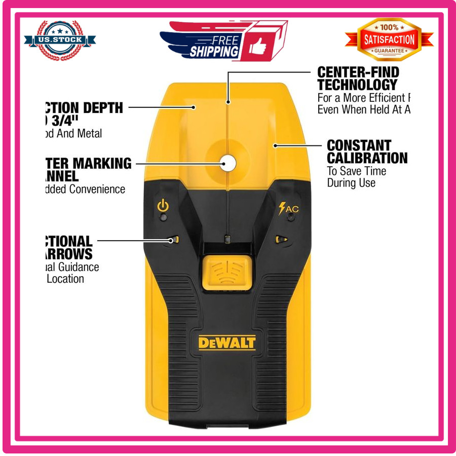 Stud Finder, 3/4”, Locate Framing Studs Efficiently with LED Arrows, Idea
