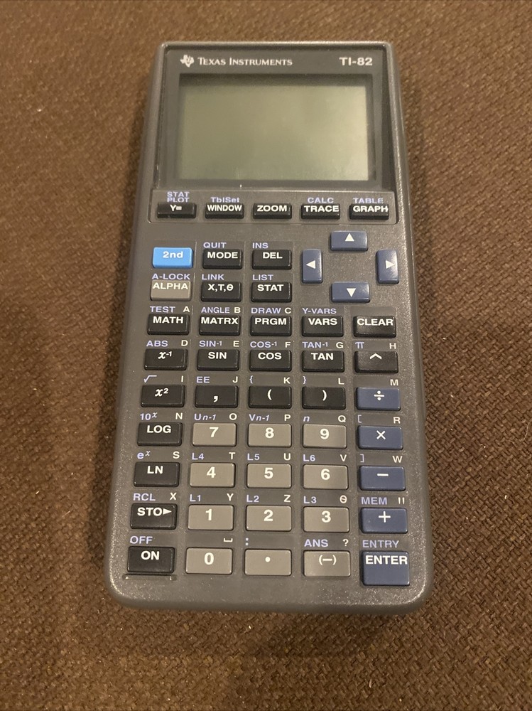 Texas Instruments TI-82 Graphing Calculator with Cover Tested Working