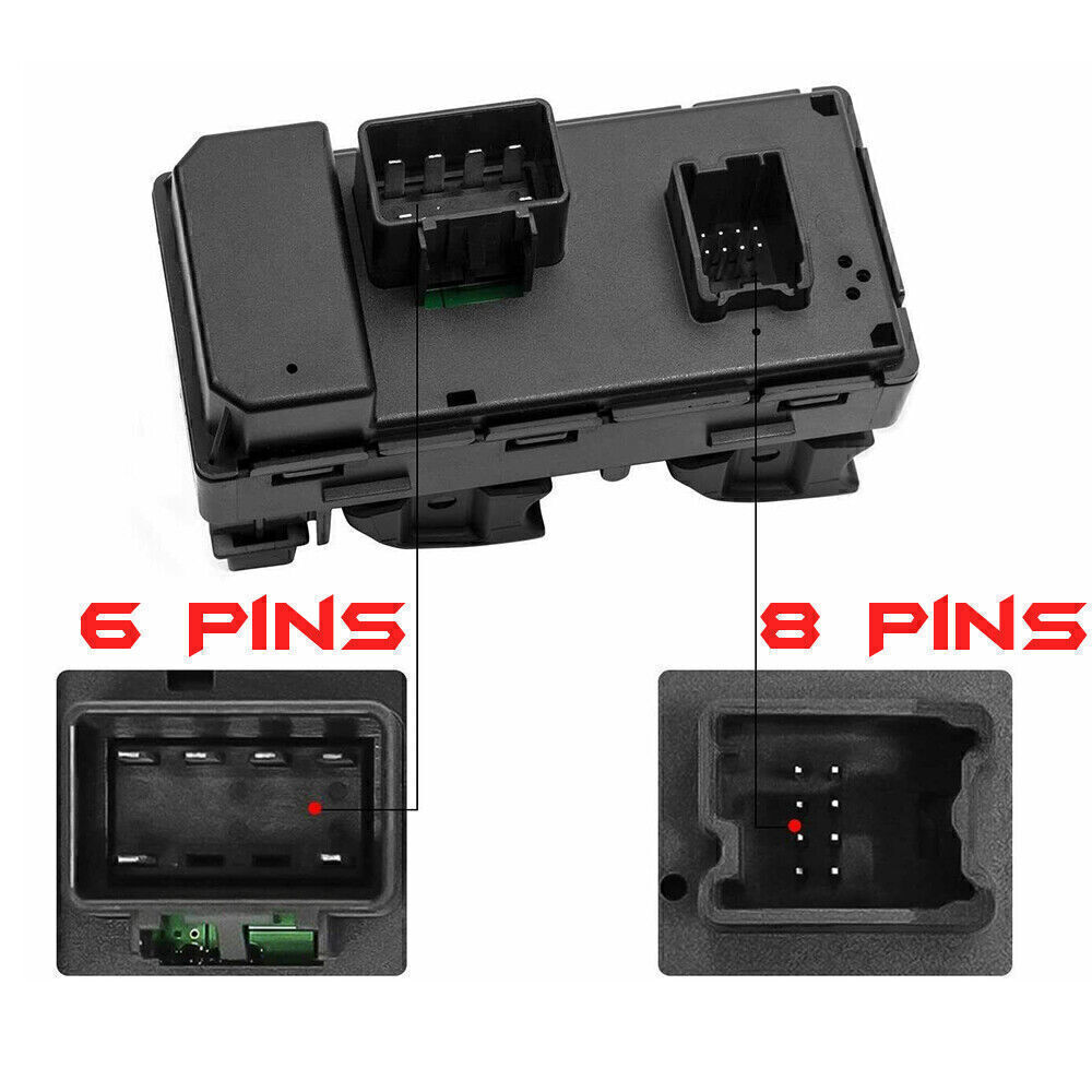 Front Power Window Master Drivers Control Switch 25789692 For 2007-17 GMC Acadia