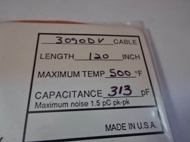 CABLE 10-32 low noise for MEGGITT ENDEVCO ACCELEROMETER VIBRATION SENSOR #10-DT