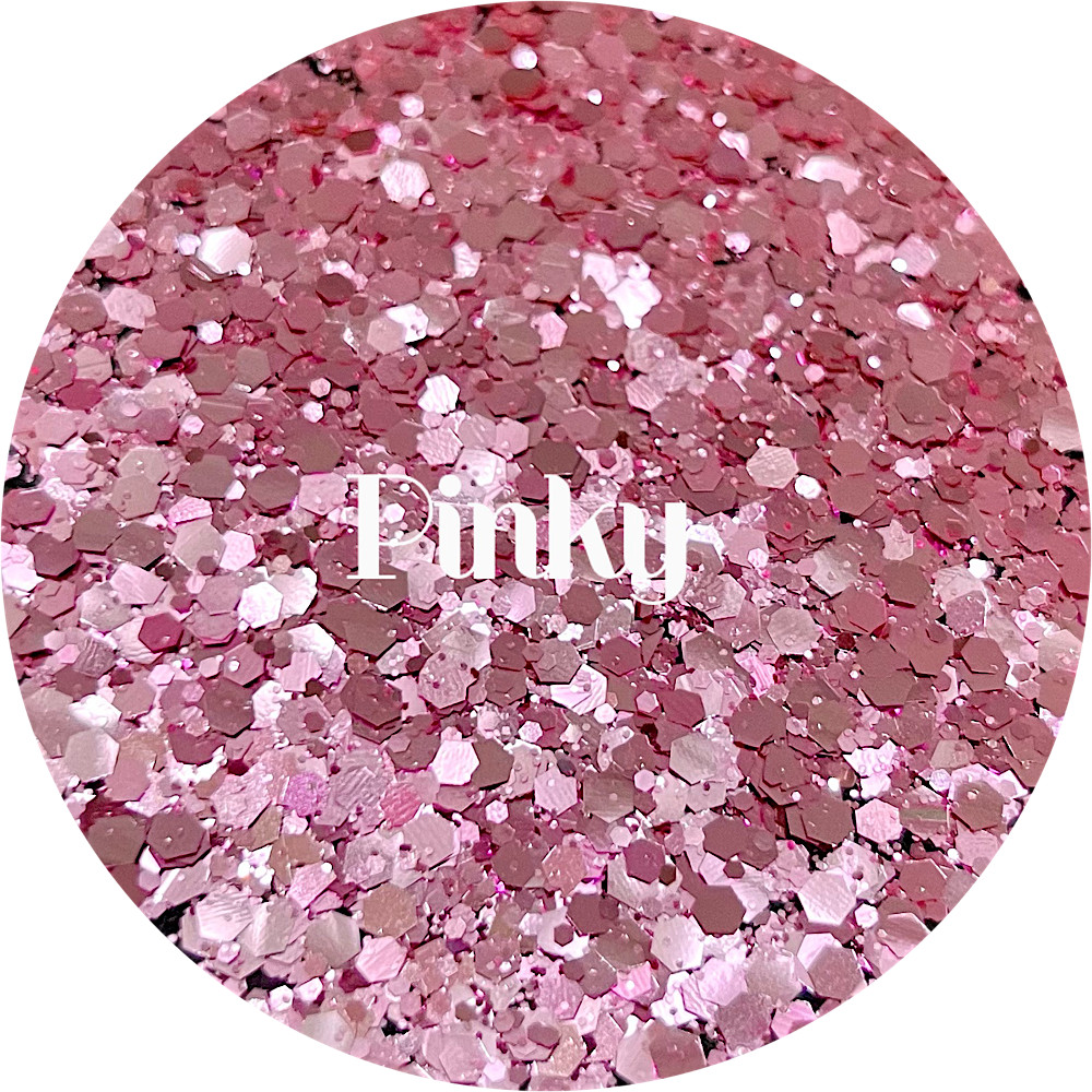 Premium Polyester Glitter - Rose Pink Chunky mix