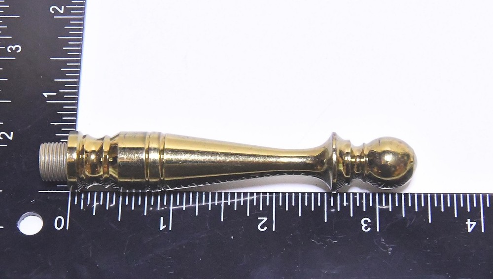 VINTAGE BRASS DECORATIVE LAMP FINIAL 3/8 THREAD