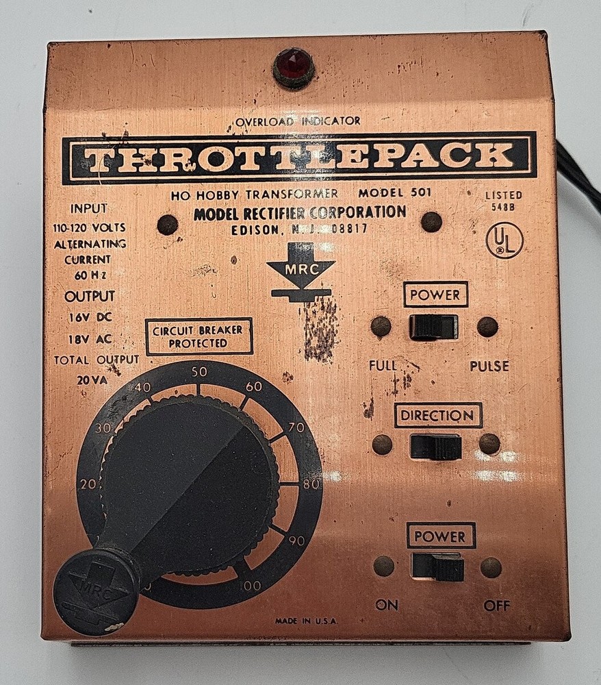 MRC 501 HO Scale Throttlepack Train Control