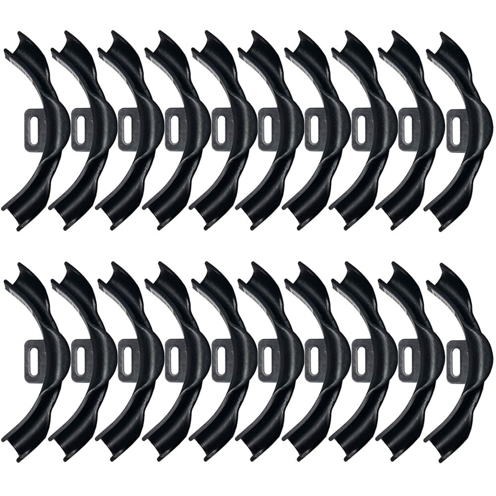 20 Pack 1/2" Plastic PEX Pipe 90 Degree Bend Support with Mounting Plate
