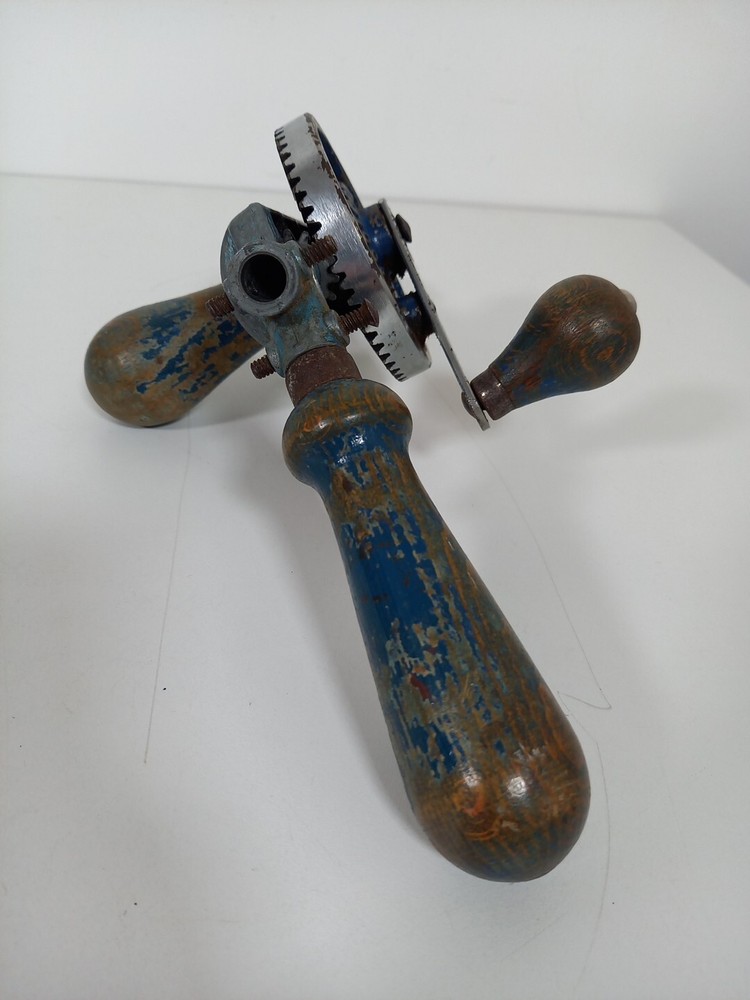 Vintage Footprint Sheffield England Hand Drill