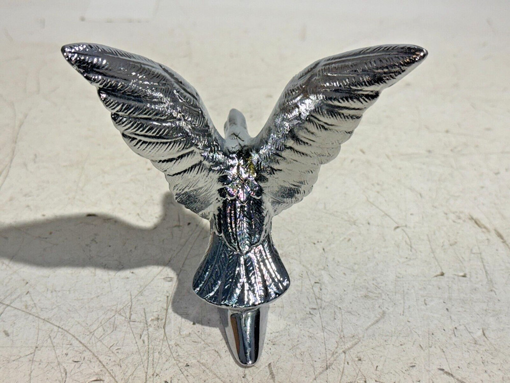 Chrome American Eagle Hood Ornament Pull Small International Peterbilt Kenworth