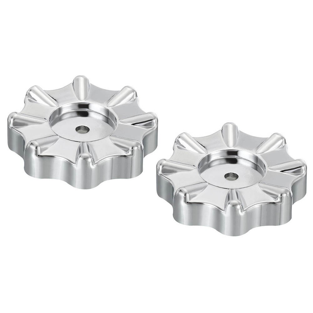 Easy to Operate Round Wheel Faucet Handle Knobs 2 Pack for Manifold Gauges