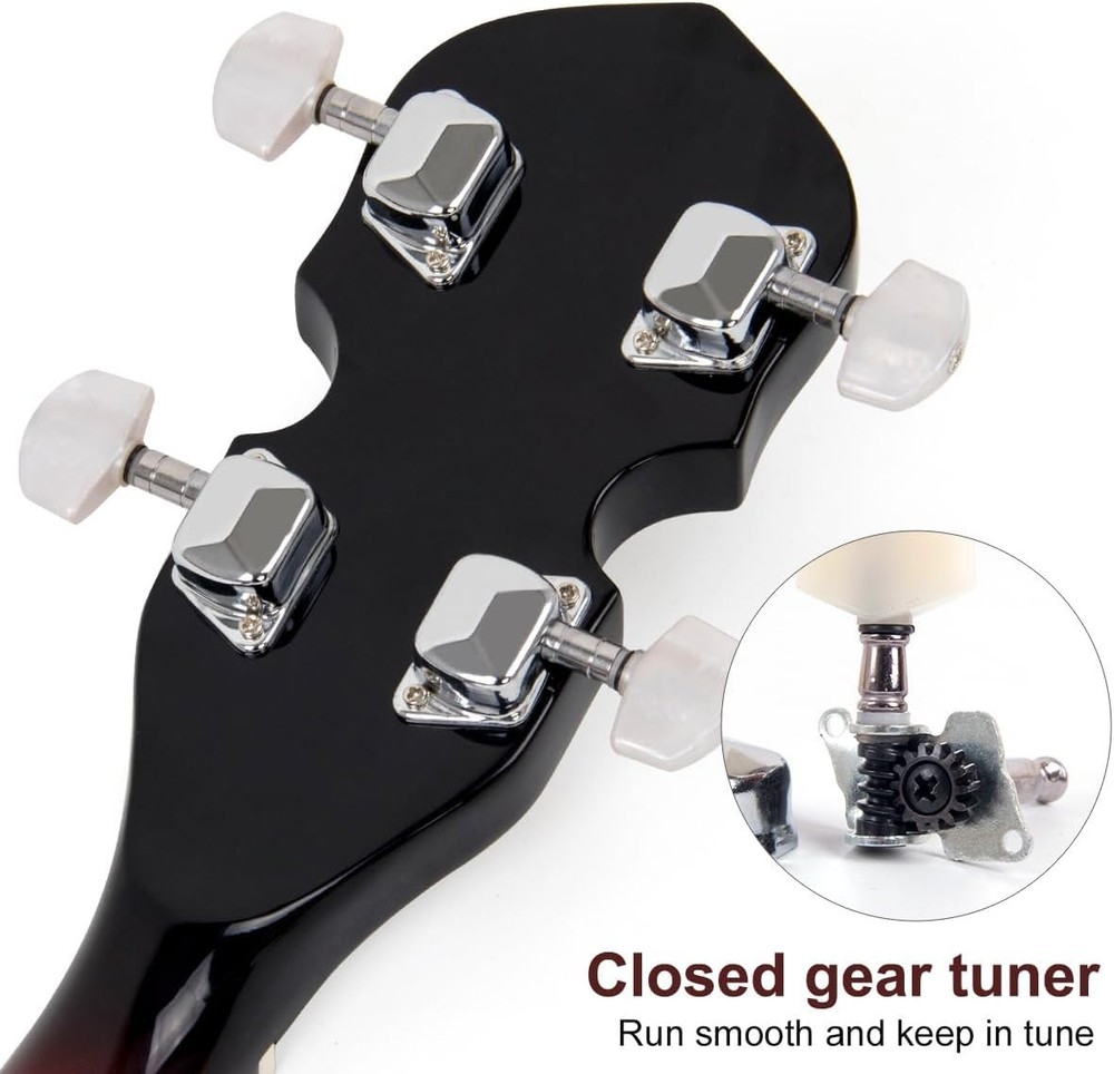 5 String Banjo Starter Kit - Sapele & Okoume, Includes Tuner & Picks