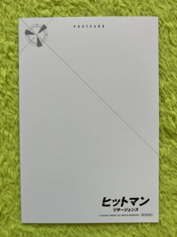 Hitman Resurgence AdmissiPostcard