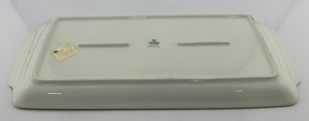 Mitterteich Bavaria Germany Rectangular Serving Tray 14x6.5”. Pre-owned