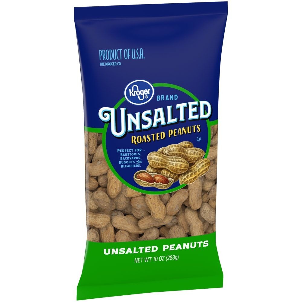 Kroger Unsalted In-Shell Peanuts 10 oz - Pack of 3