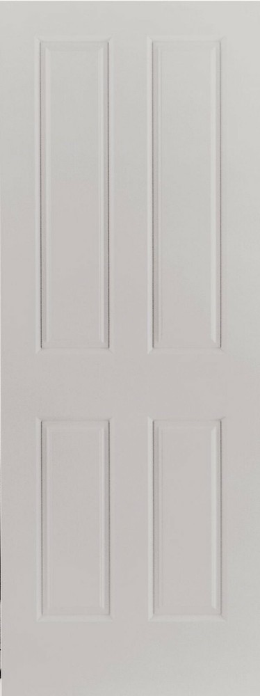 Primed 4 Panel Traditional Raised Panels Stile & Rail Solid Core Interior Doors