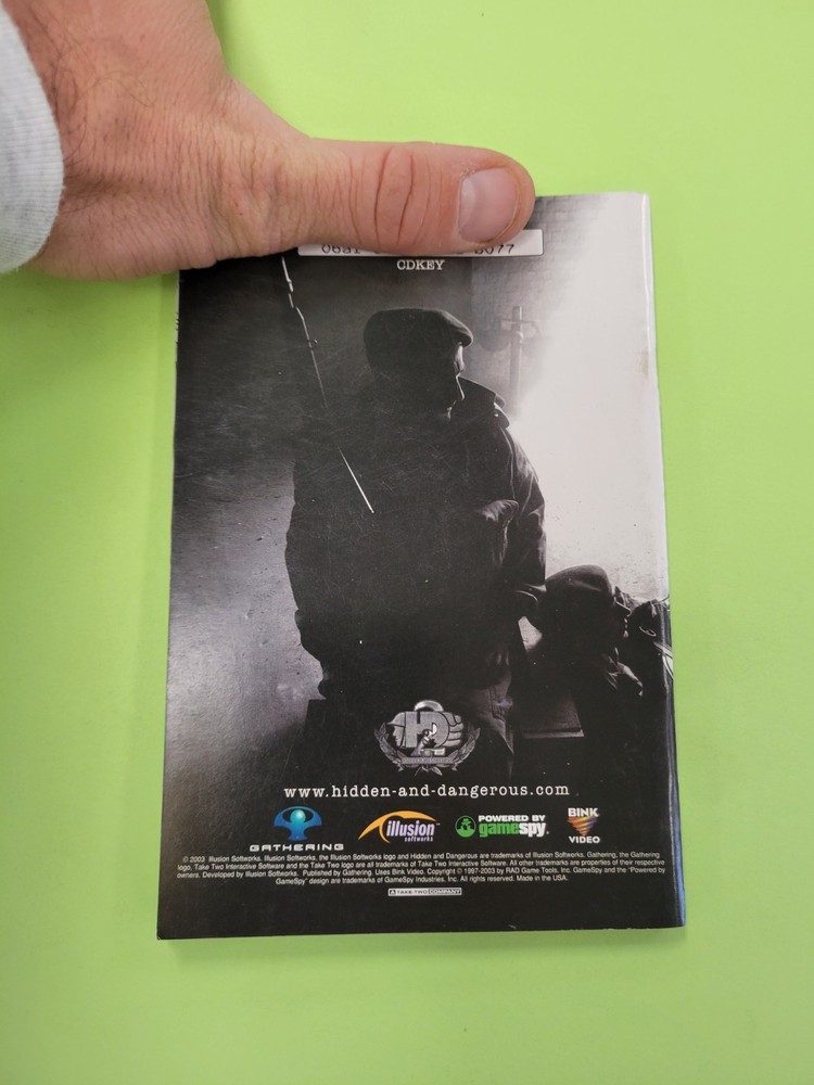 Hidden & Dangerous 2 Computer PC Instruction Manual Booklet ONLY