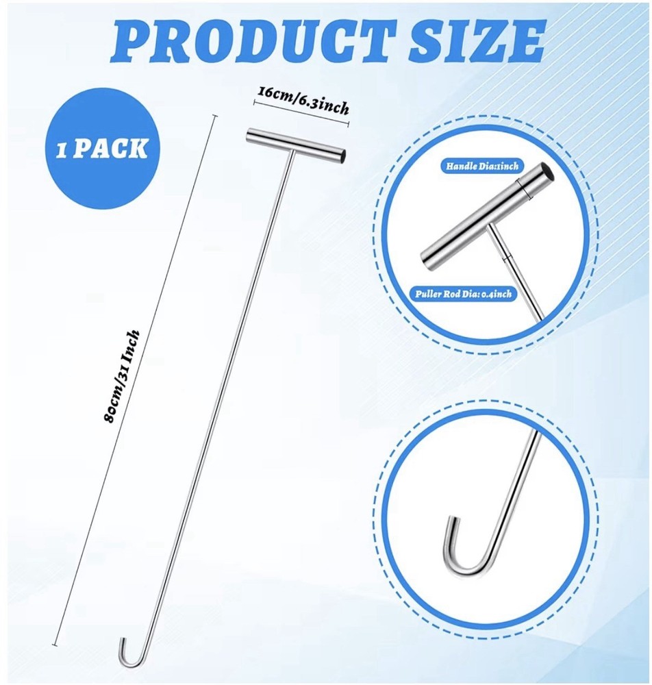 31” 5th Wheel Pin Puller Solid Steel Tool for Semi Truck