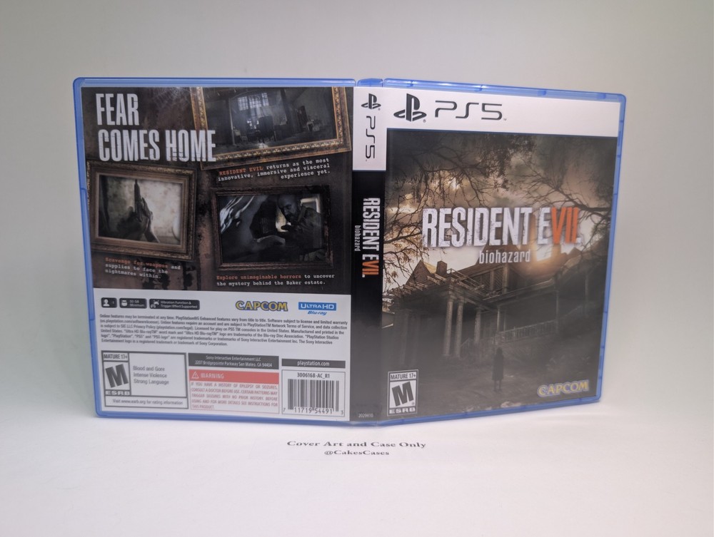 Replacement Case - NO GAME - Resident Evil 7 - PS5 Game Case Physical