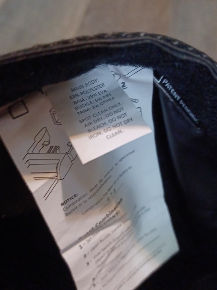 WaterSeals Edge Backpack with Secura Lock Technology - Black - New With Tags!