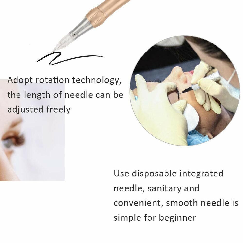 Pro Permanent Makeup Eyebrow Lip Tattoo Machine pen With A9 Panel Cosmetics Kit