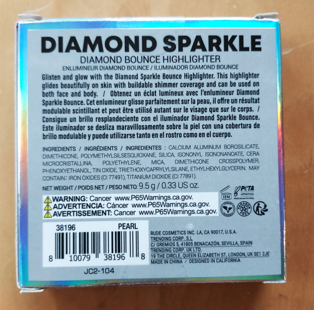 Rude Diamond Sparkle - White Diamond Bounce Highlighter