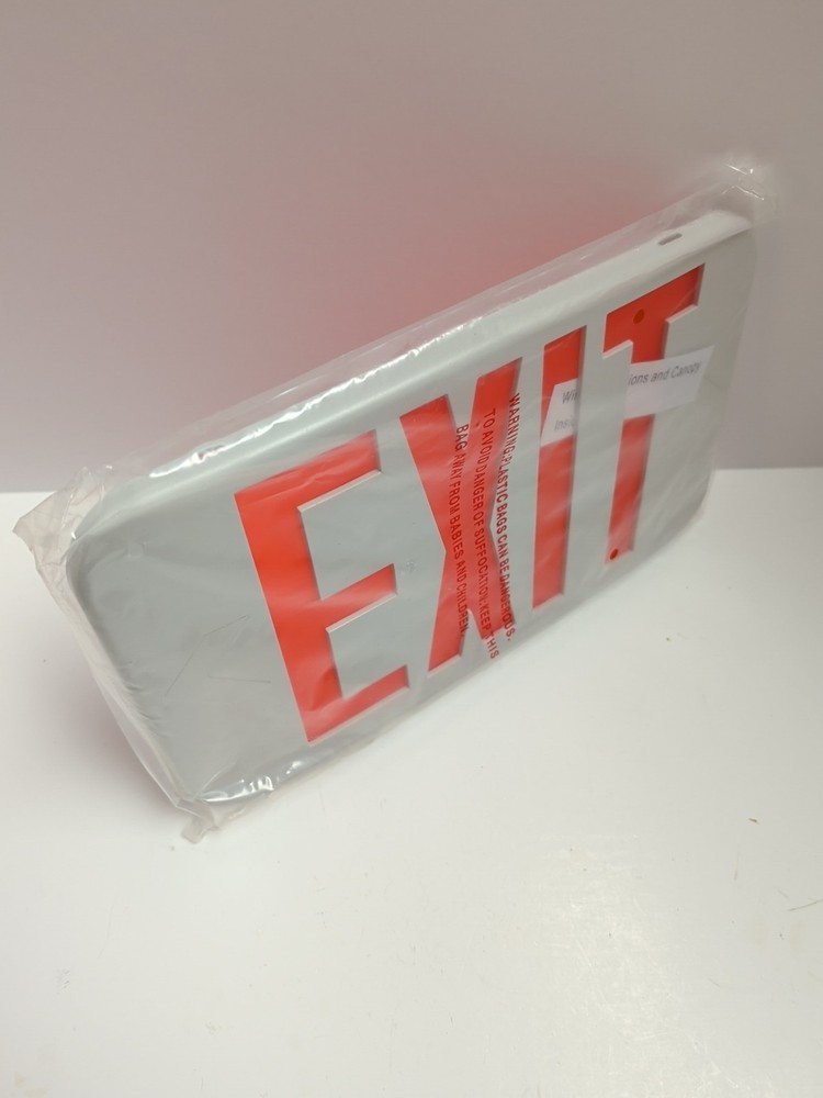 Cooper Lighting All-Pro APX7R Thermoplastic EXIT SIGN NEW
