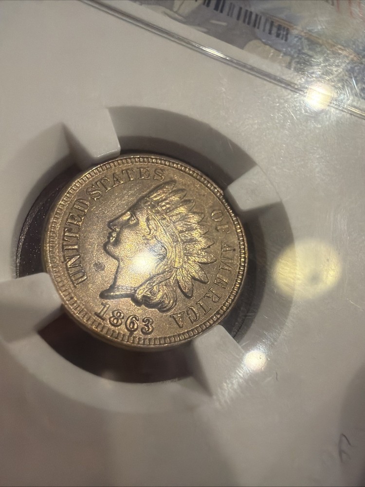 1863 - NGC MS-61 Indian Head