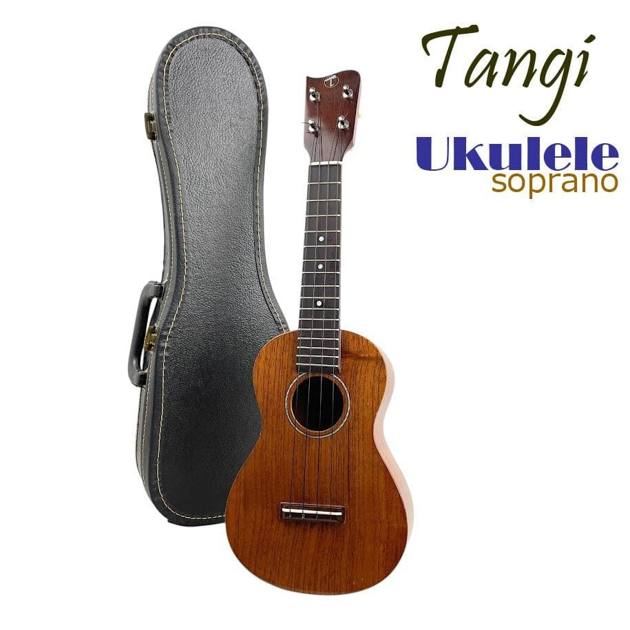 Tangi Soprano Ukulele All solid mahogany with hard case