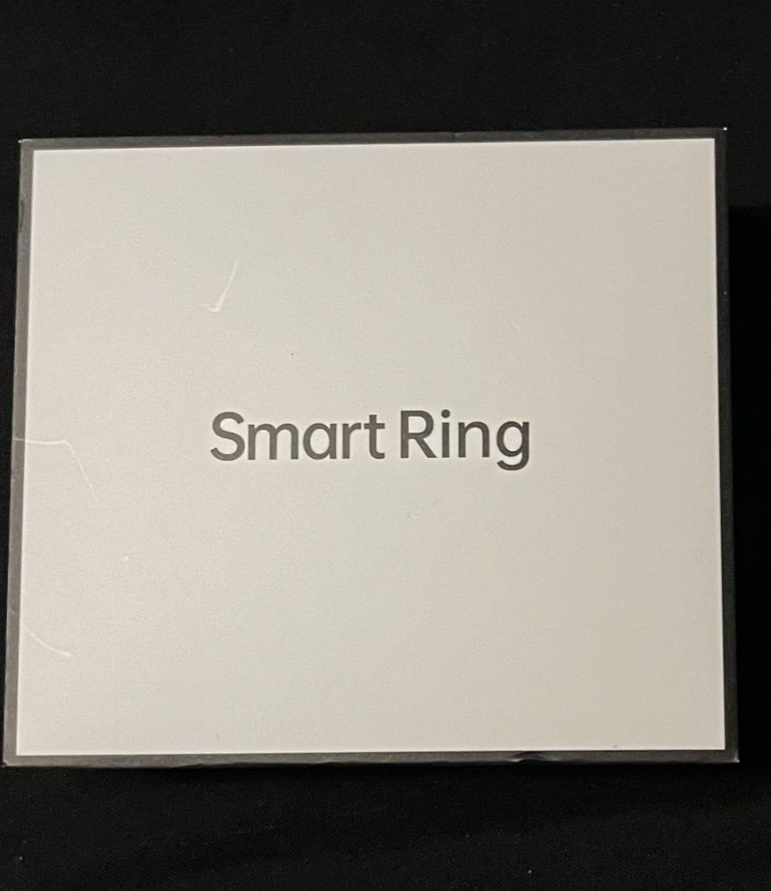 Smart Ring Activity Tracker Silver Size 9 with Charging Cable