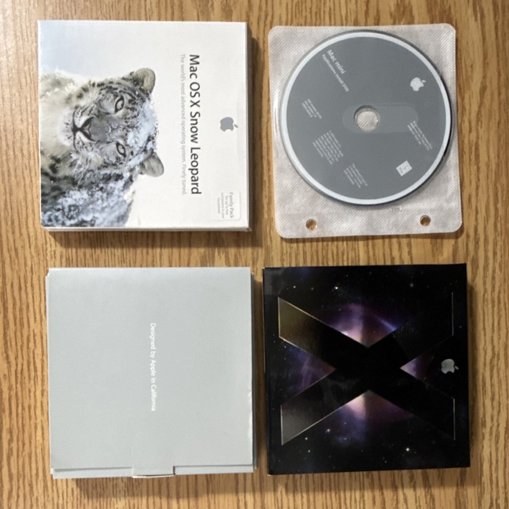 Assorted Mac CD and Paperwork - mac mini, osx, snow lepoard