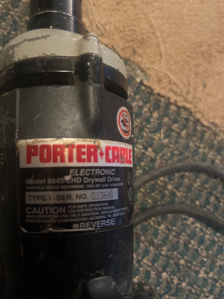 Porter Cable 6645 EHD Electronic VSR Screw Driver Drywall Gun
